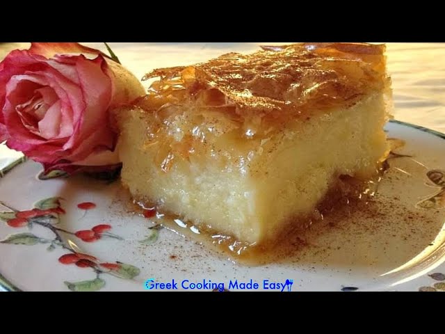 Galaktoboureko the divine UPDATED - Greek Custard dessert - Γαλακτομπούρεκο το θεσπέσιο στα Ελληνικά | Greek Cooking Made Easy