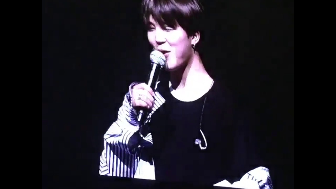 [170526] BTS The Wings Tour in Sydney Last Talk - JIMIN SPEAKING ENGLISH FANCAM - YouTube