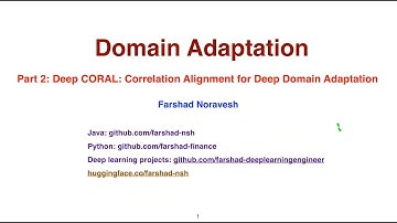 Part 2: Deep CORAL: correlation alignment for deep domain adaptation