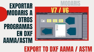 002- Export pattern to DXF AAMA or ASTM from Lectra Modaris V7, V6 or previous