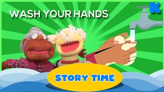 Wash Your Hands  | Bed Time Stories for Kids | Kidsa English Story Time