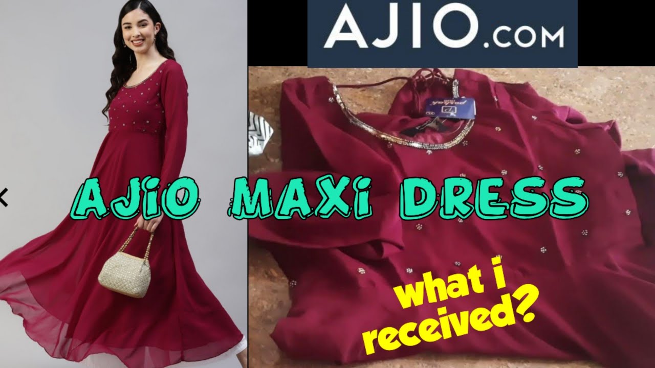 ajio kurti💕maxi dress kurti collection💕ajio haul YouTube