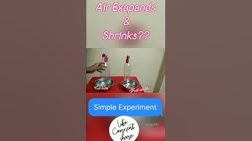 How Bottle Inflate a Balloon | Hot and Cold Water Science Experiment | #shorts
