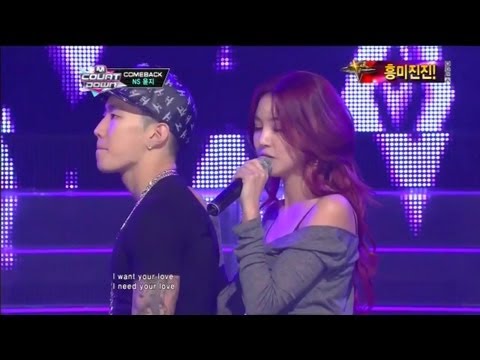 NS윤지&박재범_If you love me(If you love me by NS YoonG & Jay Park @Mcountdown 2012.11.01)