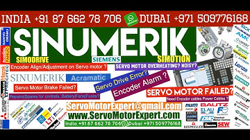Siemens Sinumerik Hinumerik CNC servo motor not working properly rotary encoder with multimeter