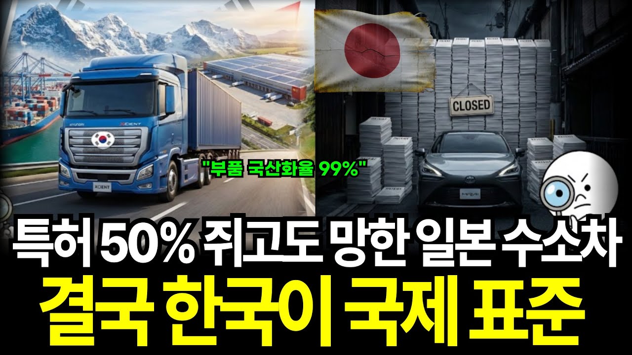 일본이 수소차 특허 50%를 쥐고도 한국이 전 세계 국 표준이 된 이유