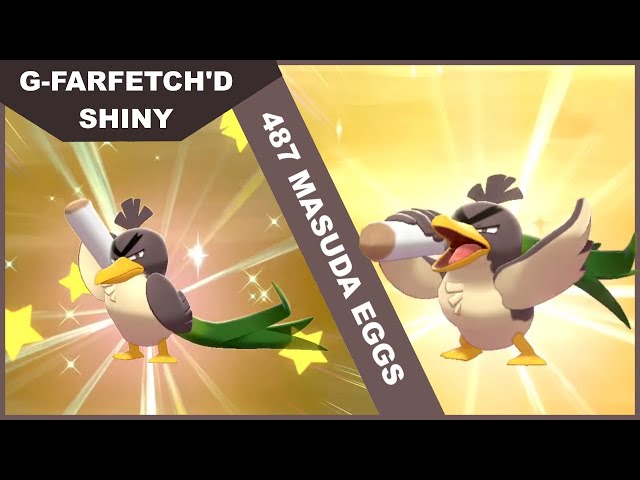 Gen 8] My luck in this game continues with shiny Galarian Farfetch'd in 52  encounters! I just started the hunt this morning. Took less than an hour.  Evolving it was kind of