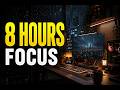 8 Hour Piano &amp; Rain Sounds 🌧️ Deep Focus Music for Work &amp; Study