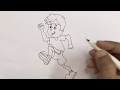 اتعلم ترسم ولد انيمى بيجرى خطوة بخطوة مناسبة للاطفال