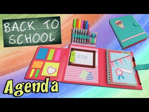 DIY NOTEBOOK ORGANIZER - HOW TO MAKE A ORGANIZER BACK TO SCHOOL | APasos Crafts DIY