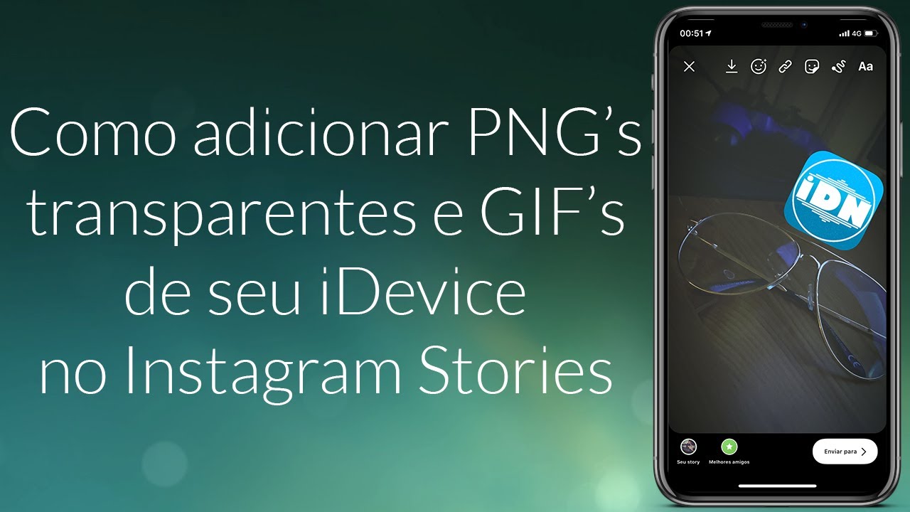 Como adicionar GIFs e imagens transparentes (PNG) no Instagram Stories 
