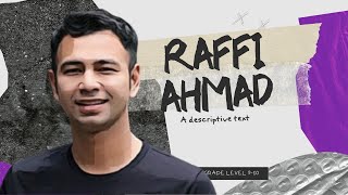 Descriptive Text - Raffi Ahmad