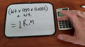 How to calculate a 1 rep max