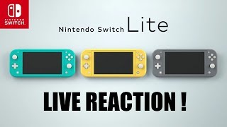 LIVE REACTION! NINTENDO SWITCH LITE - Officially Announced!