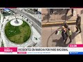 CAPTAN AGRESIÓN a miembros de Solidaridad UC y Movimiento Gremial durante marcha Confech