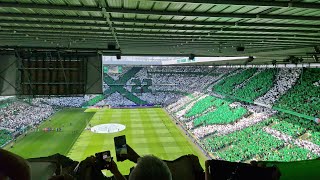 CELTIC VS ABERDEEN | PRE MATCH TIFO + YOU'LL NEVER WALK ALONE |