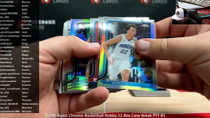 12/19/2025 25/26 Topps Chrome Basketball Hobby 12 Box Case Break PYT #1