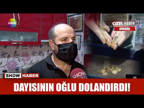 Dayısının oğlu dolandırdı!