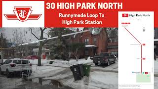 REDO - TTC 30A High Park North - Runnymede Loop To High Park Station - Full Route