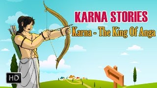 Karna Stories  Short Stories from Mahabharata  Karna, The King Of Anga  Animated Stories for Kids