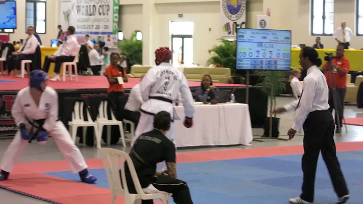 Nice Downward Kick!  Ken Edwards (JAM) vs Sean Nea...