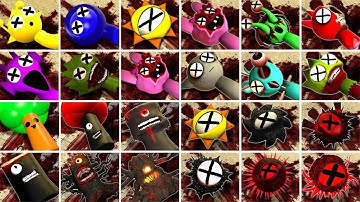 TORTURE SPRUNKI ALL PHASE MR SUN MOON TREE FUN COMPUTER EVOLUTION in Garry