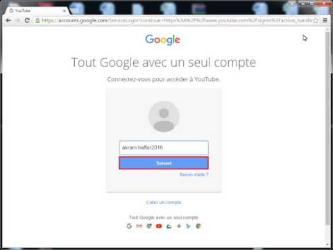 Cours N° 5 : Se connecter au compte Youtube