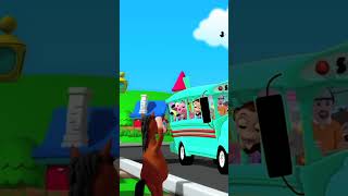 Колеса в автобусе #shorts #nurseryrhymes #kidscartoon #wheelsonthebus #kidergartensong