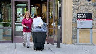 Facilities housekeeper at Virginia Tech loves her "work family"