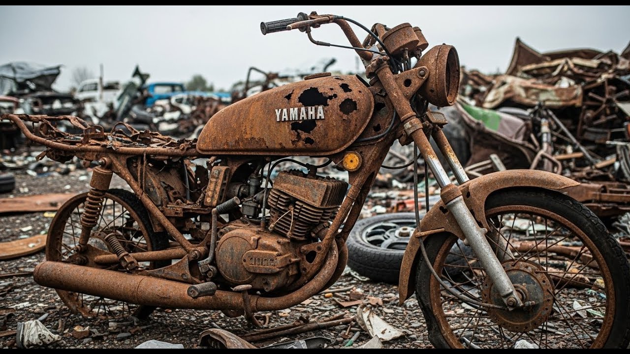 Yamaha RX Motorcycle Complete Restoration – From Rusty Wreck to Shiny Classic