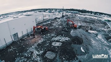 Lumon glass processing plant 2019 timelapse