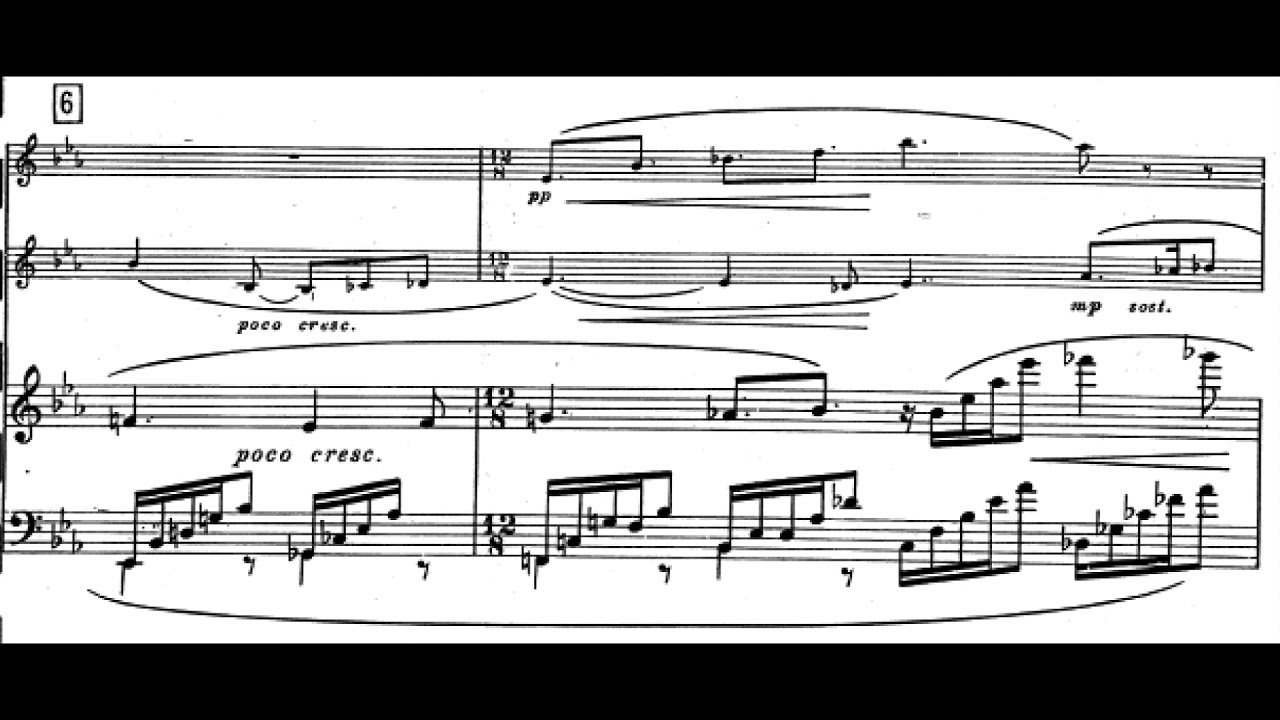 Charles Koechlin   Epitaphe for Flute Saxophone and Piano Op 164 1937 Score Video