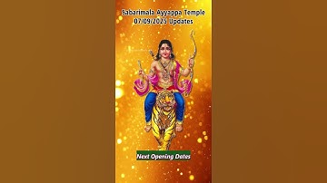 Sabarimala Temple Updates 07-09-2025 | Nada Closed After Onam Pooja | Next Opening 16-09-25