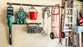 Easy Garage Storage Using the Rubbermaid FastTrack System - Life Love Larson