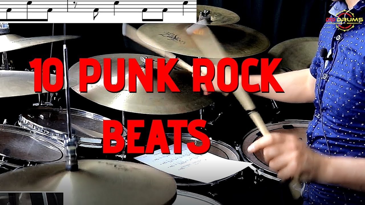 10 Punk Rock Beats From 10 Punk Drummers Drum Lesson Youtube