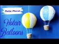 Paper mache hot air balloon  papermache diycraft diydecor