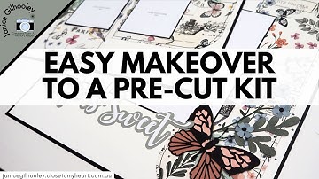 Easy Scrapbook Kit Makeover to Enhance A Layout | Cosette Papers