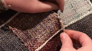 Quick Demo Crochet Slip Stitch Join for Pin Loom Squares