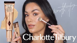 TESTING CHARLOTTE TILBURY BEAUTIFUL SKIN FOUNDATION REVIEW AND WEAR TEST | Beauty's Big Sister