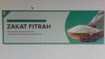 Tugas Informatika Membuat Banner/Poster Zakat Fitrah.