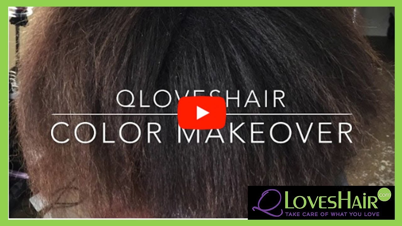 Before After Highlights On Relaxed Hair Youtube