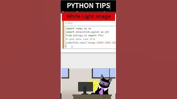 ASTROPY PYTHON| Create White Light image from Data Cube| FITS File| Astronomy| DESI ASTRO