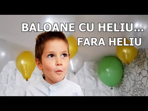 Experimente copii - baloane cu heliu fara heliu