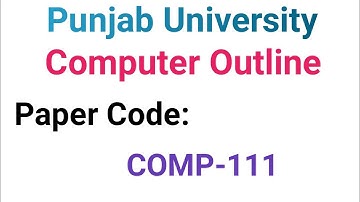 comp111 outline 2023| bs 1st semester computer outline 2023|#comp111||#questionspaper