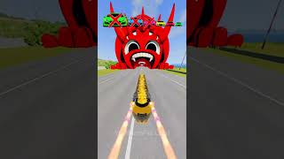 Big And Small Car Vs Raddy Dino Sprunki - Beamng.drive