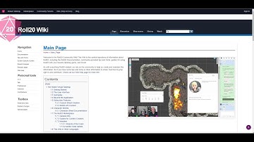 Roll 20 player interface overview