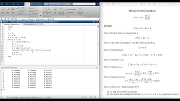 Método de Newton-Raphson Usando MatLab