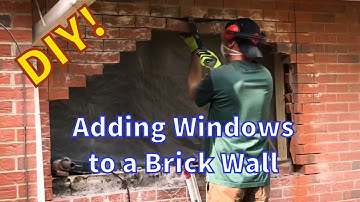 How to add windows to a brick wall - from start to finish