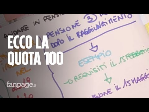 Quota 100 pensioni, spiegata semplice