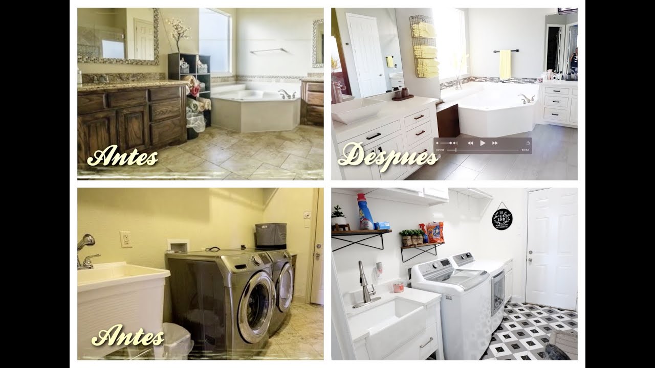 Remodelación de Baños y Lavandería🛁 - YouTube